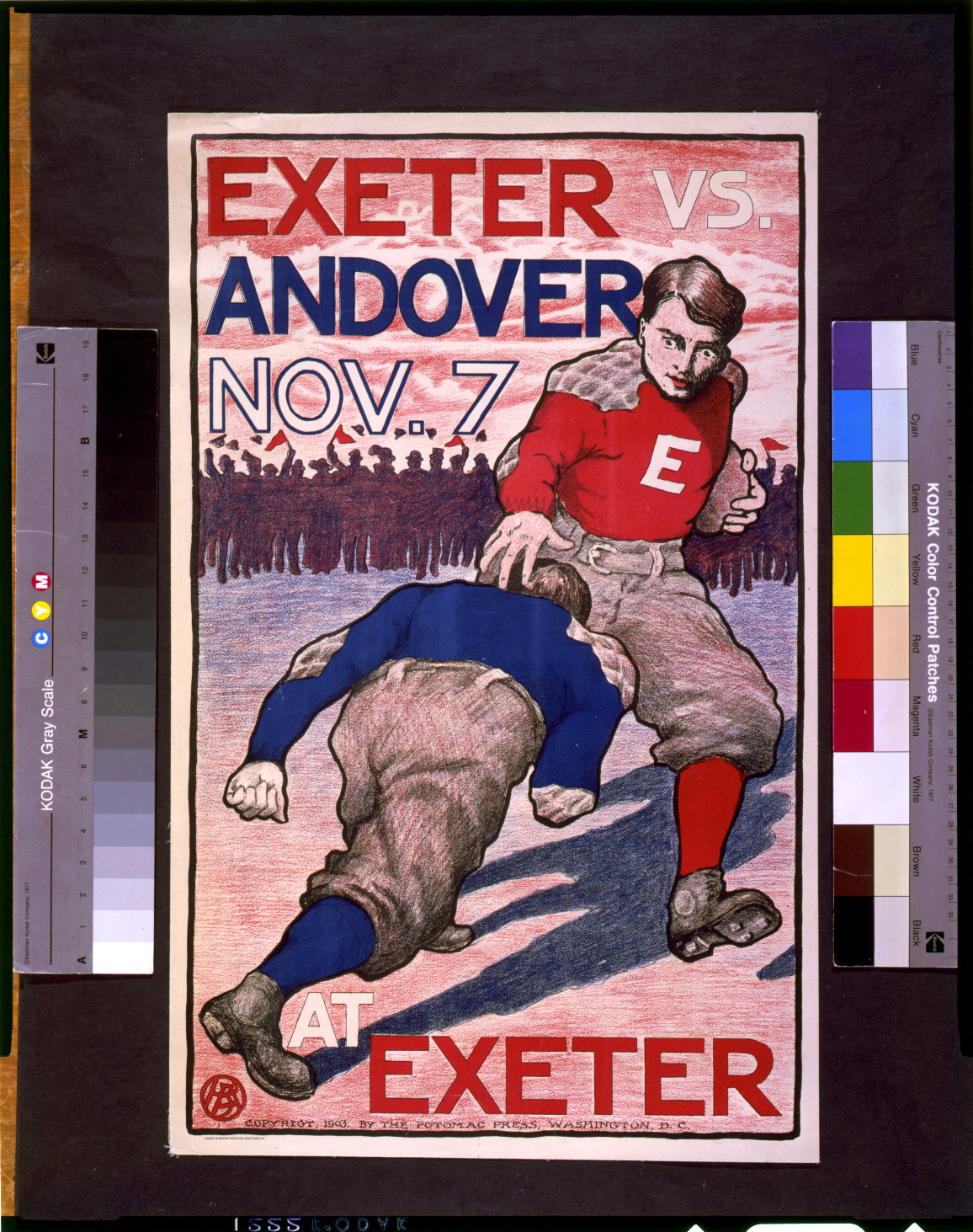 Exeter vs. Andover, Nov. 7 at Exeter / B.A., Washington, D.C. : Andrew B. Graham, photo-litho., c1903. — vintage poster