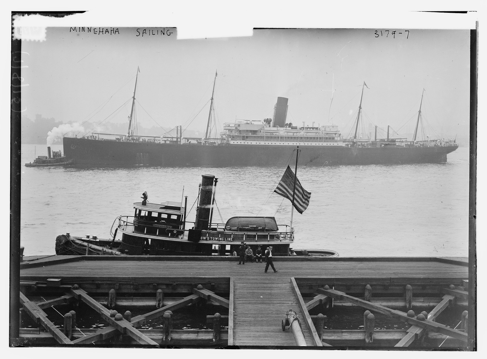 MINNEHAHA sailing, n/a — historic photograph