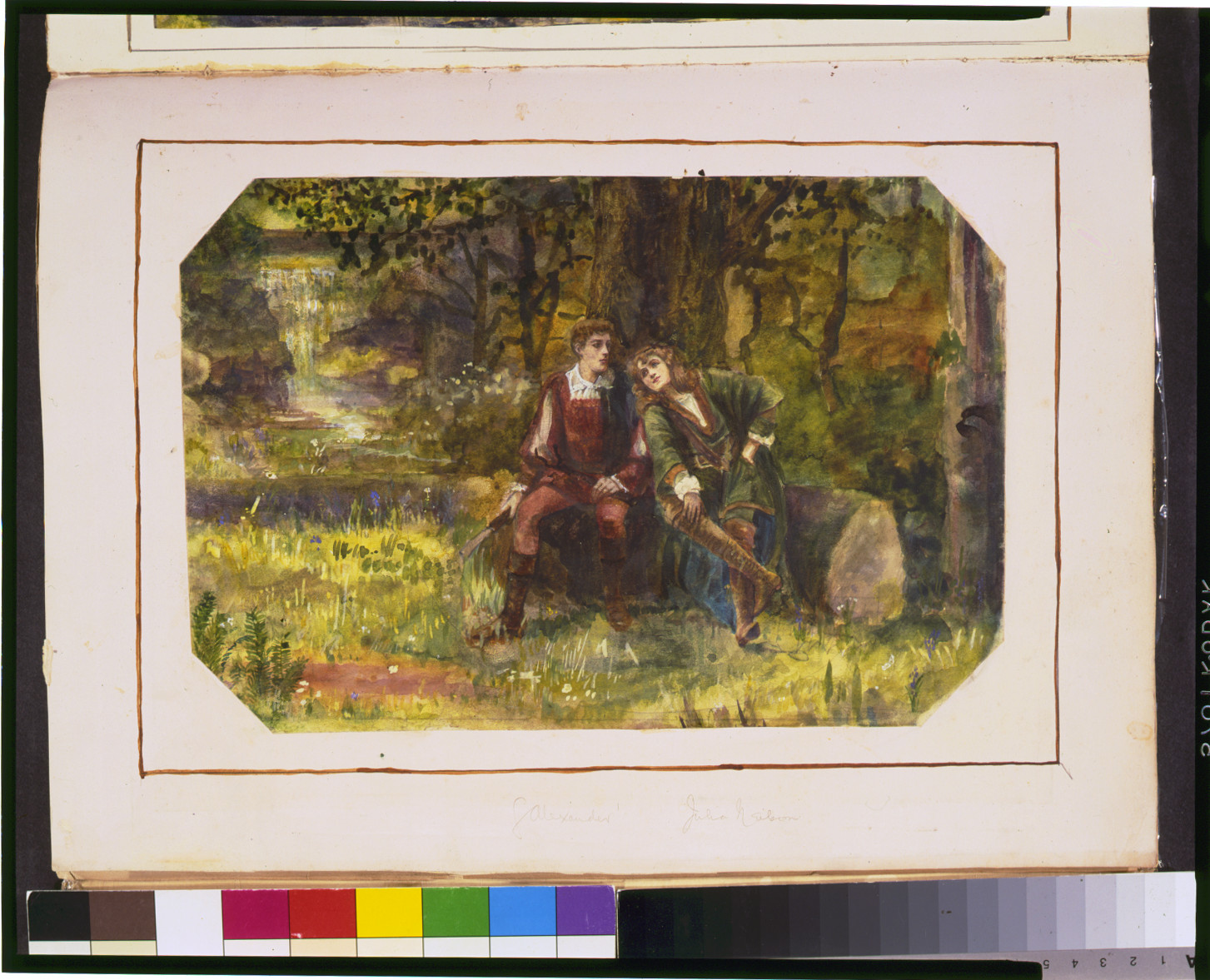 [Scene from Shakespeare's As you like it, 1 painting : watercolor. — historic image