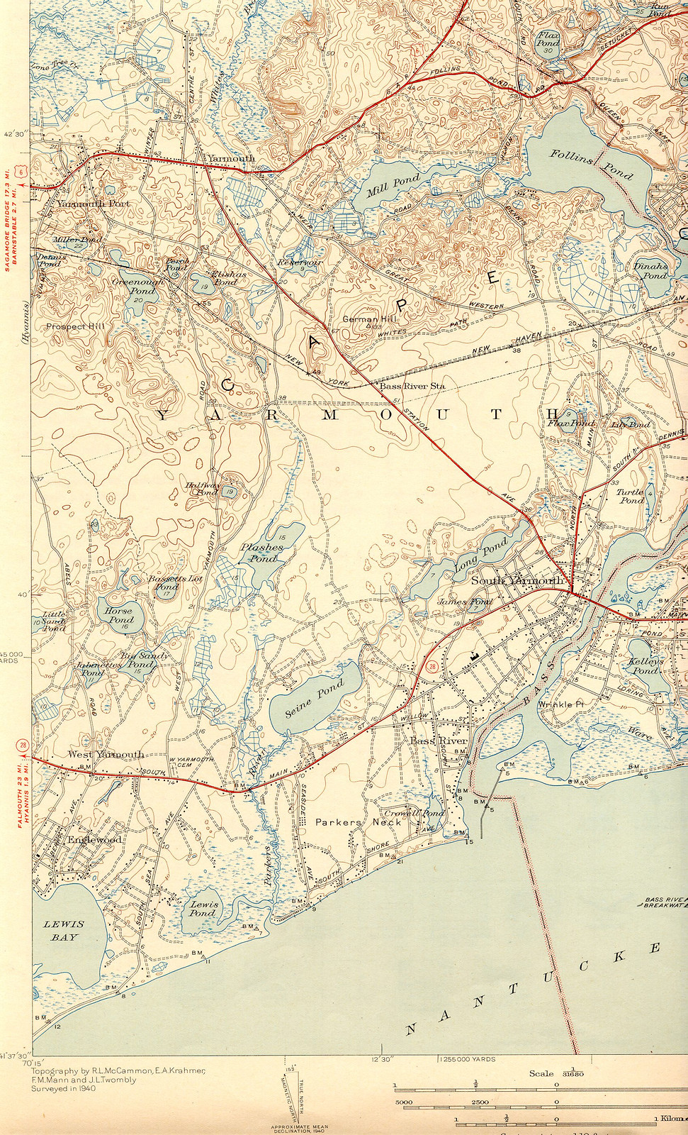 dnns 43 sw, Massachusetts — antique map