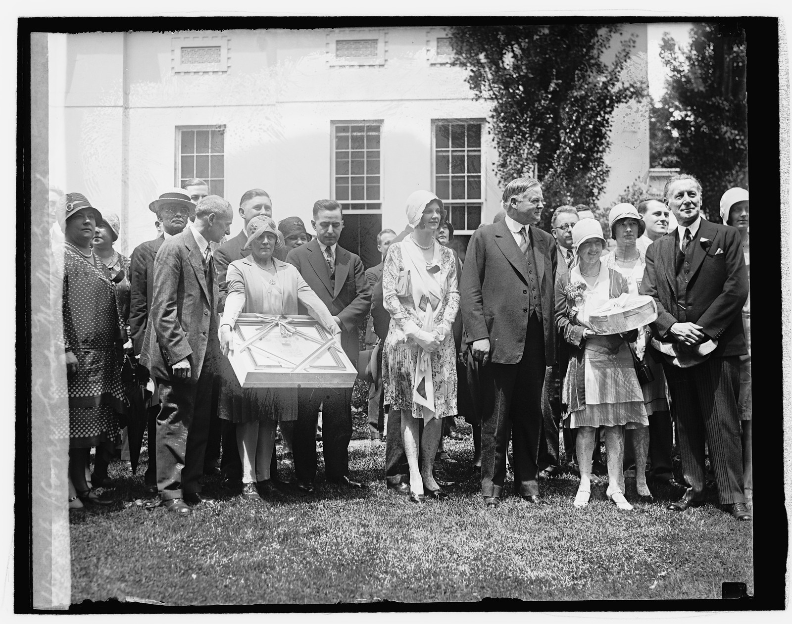 Hoover & candy makers group, [5/16/29], [1929 May 16] — historic photograph