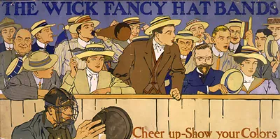 The wick fancy hat bands. Cheer up - show your colors