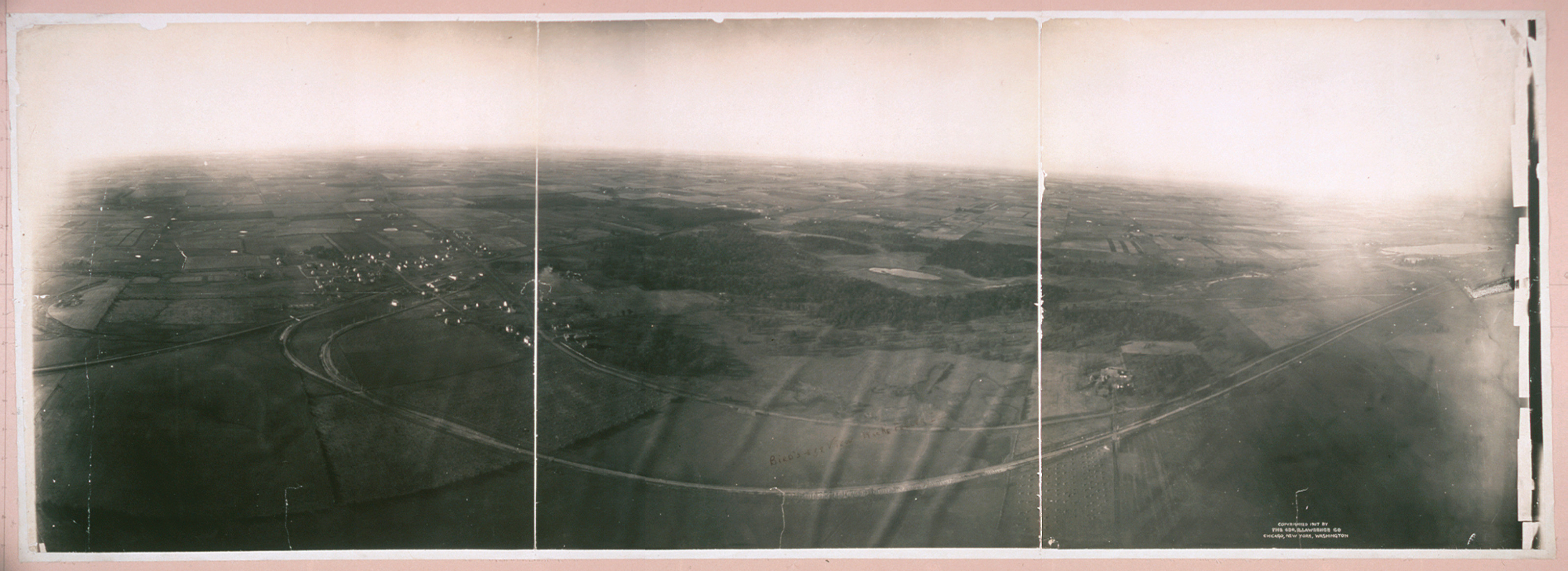 Birds-eye view, Rockefeller, Illinois, 1907, 1907 — historic image