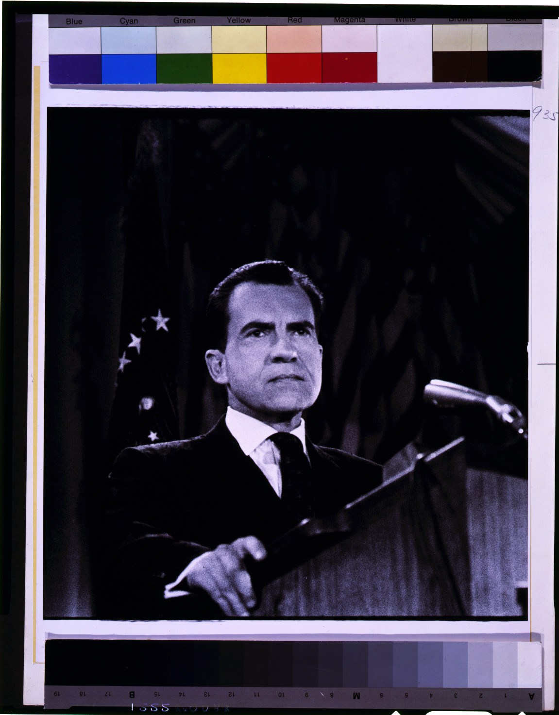 [Richard Nixon at podium, head-and-shoulders portrait, facing front], [between 1950 and 1967] — historic photograph