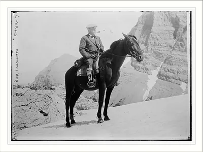 Nich. Longworth on horse