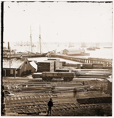 City Point Virginia. Ordnance wharf