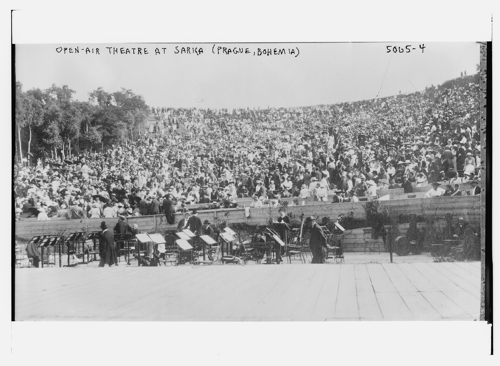 Open - air theatre at Sarka (Prague, Bohemia), n/a — historic photograph