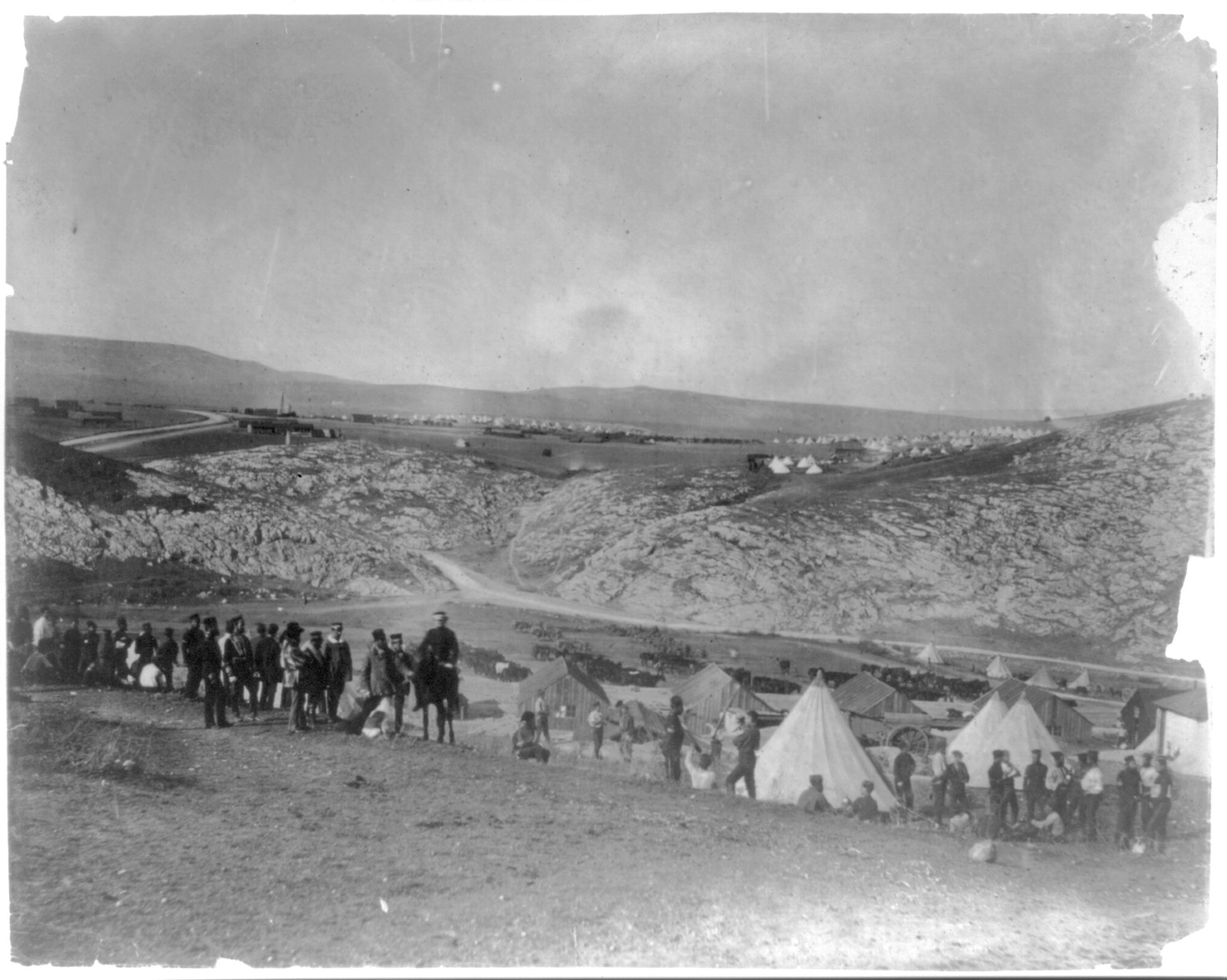 Encampment of horse artillery., [1855] — historic photograph