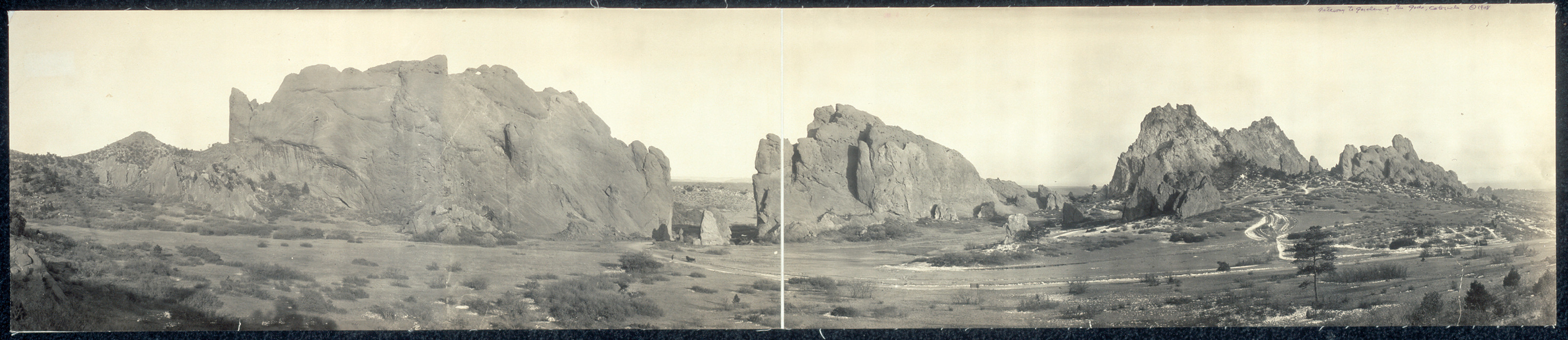 Gateway to Garden of the Gods, Colorado, 1908, 1908 — historic image