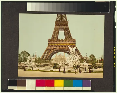 [Eiffel Tower and fountain, Exposition Universal, 1900, Paris, France]