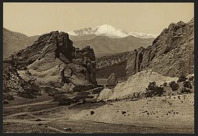 Pikes Peak from the Garden of the Gods
