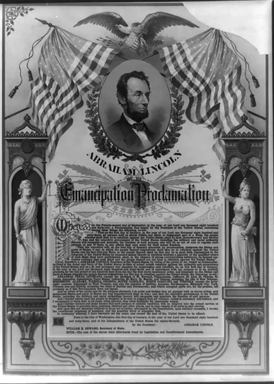 Abraham Lincoln and his Emancipation Proclamation / The Strobridge Lith. Co., Cincinnati.