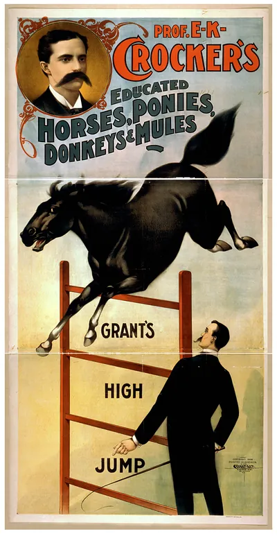 Prof. E.K. Crockers educated horses ponies donkeys & mules