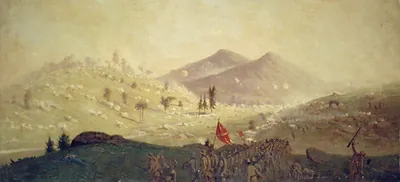 Attack on Little Round Top held by the 5th Corps commanded by General Sykes