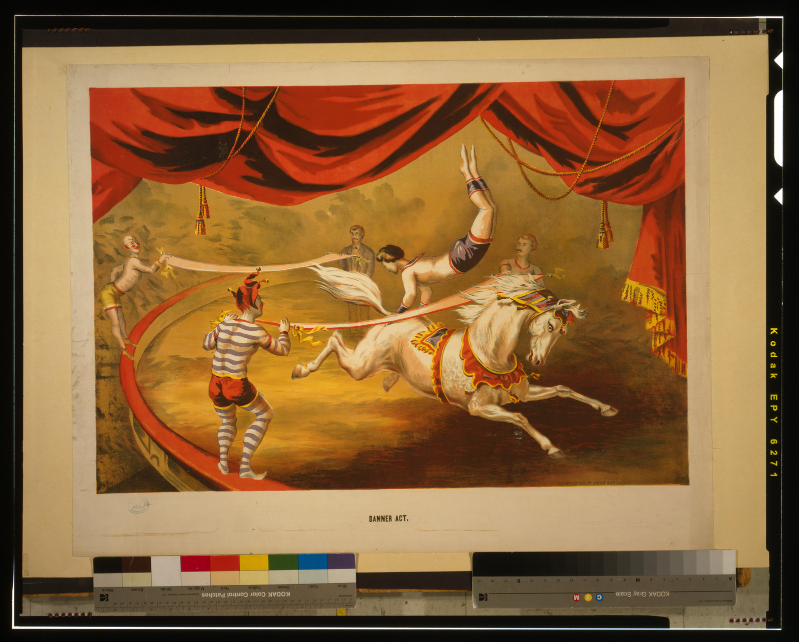 Banner act, c1875. — vintage poster