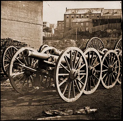 Unknown location. 6-pdr. field gun model 1841
