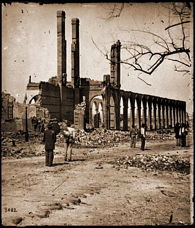 Charleston S.C. Ruins of the North Eastern Railroad depot