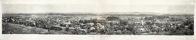Birds eye view of Abingdon, Virginia, 1915