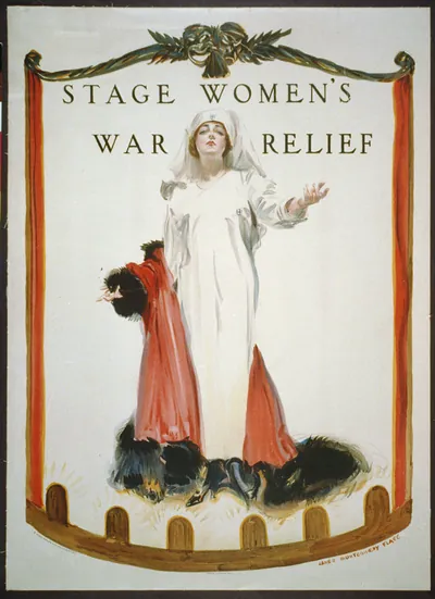 Stage women's war relief / James Montgomery Flagg ; American Lithographic Co., N.Y.