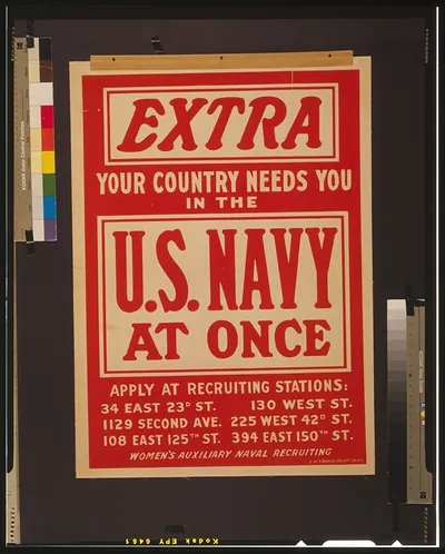 Extra - your country needs you in the U.S. Navy at once