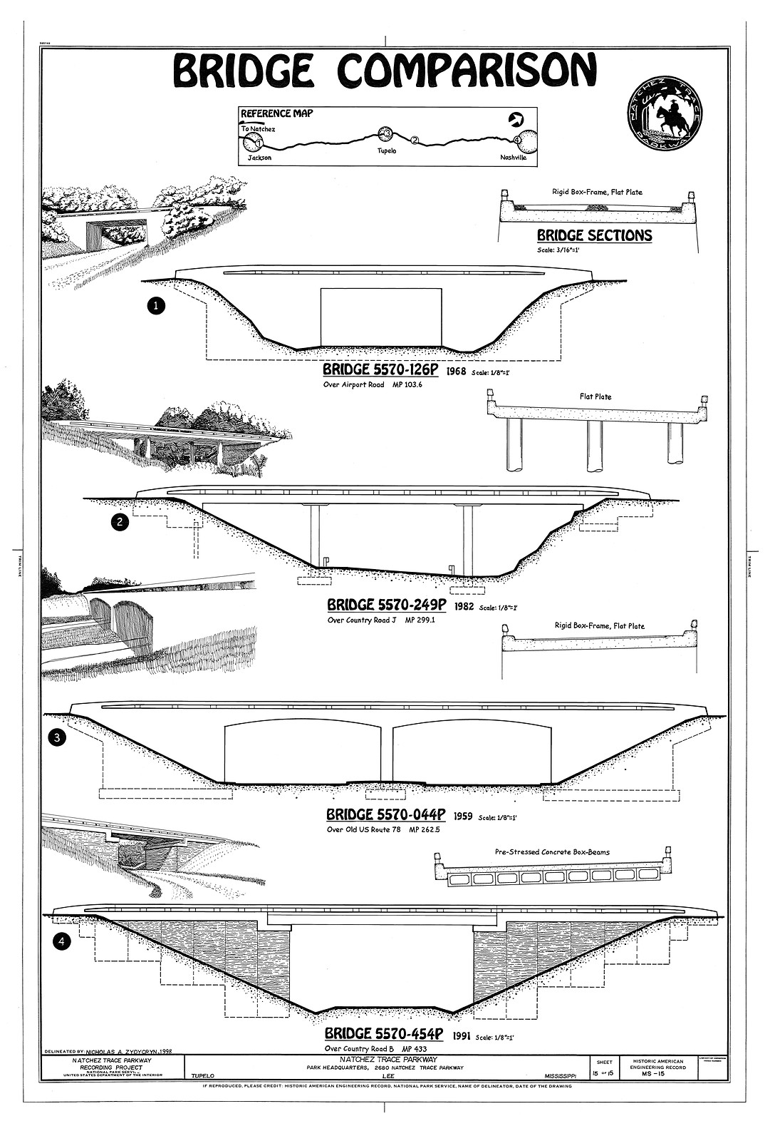 Natchez Trace Parkway · Drawings — historic drawing