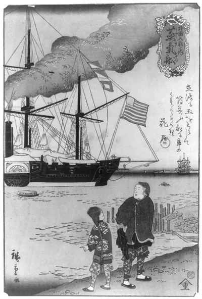 Gaikokujin sen no uchi: jokisenTITLE TRANSLATION:Foreigners ship: steamship.