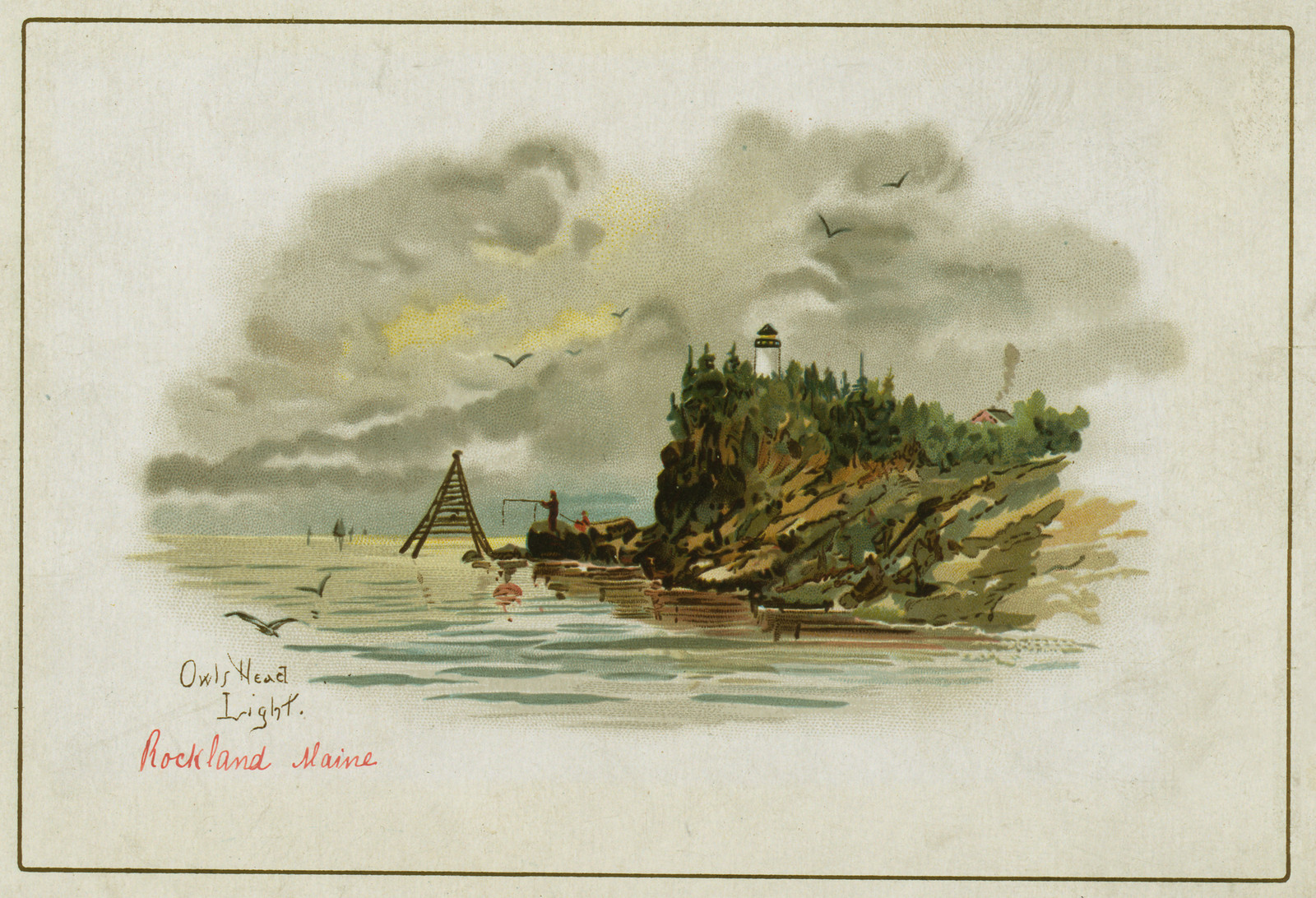 Owls Head Light (Rockland, Maine), 1870 — historic image