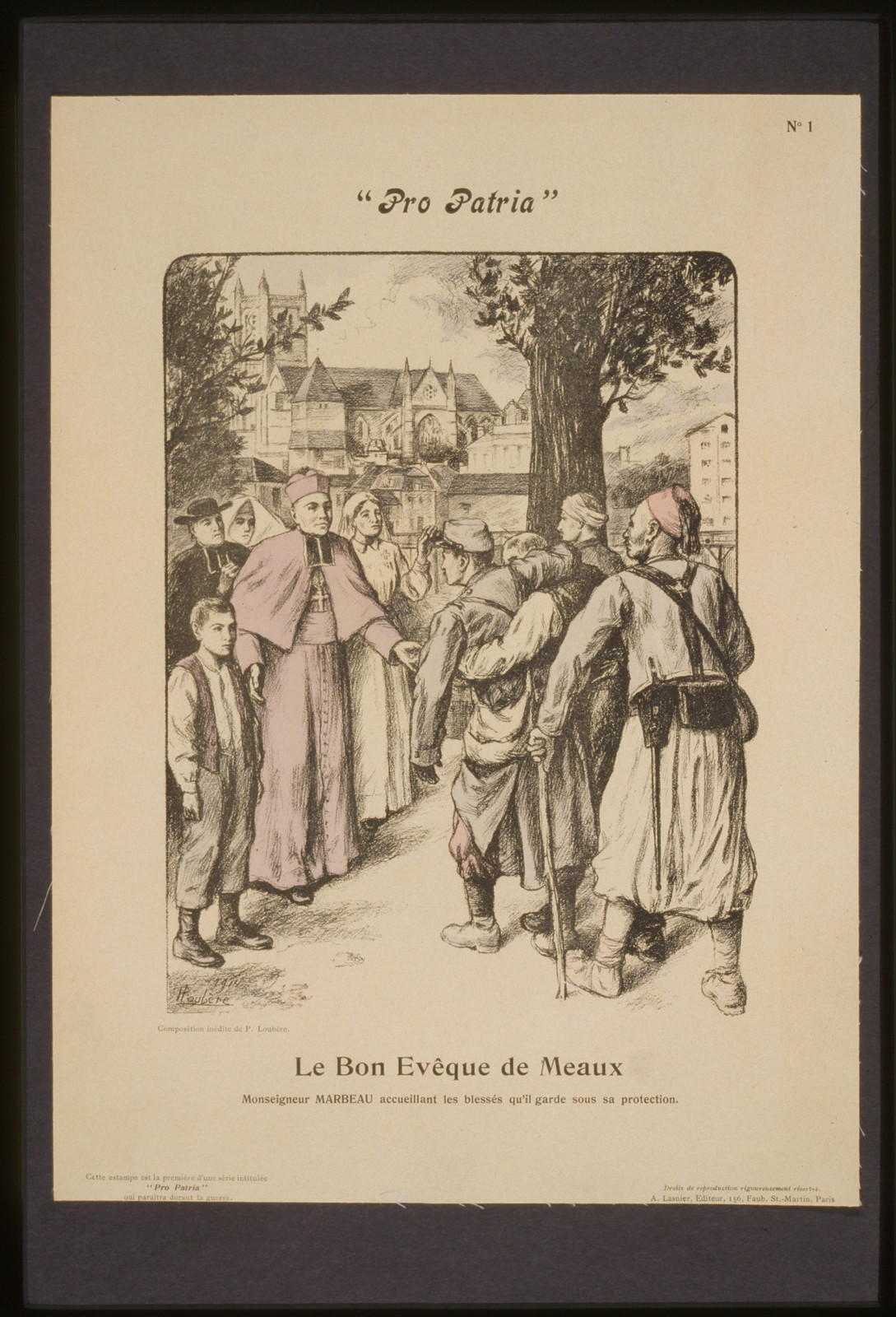 Pro Patria - Le bon evecircque de Meaux, 1914 — vintage poster