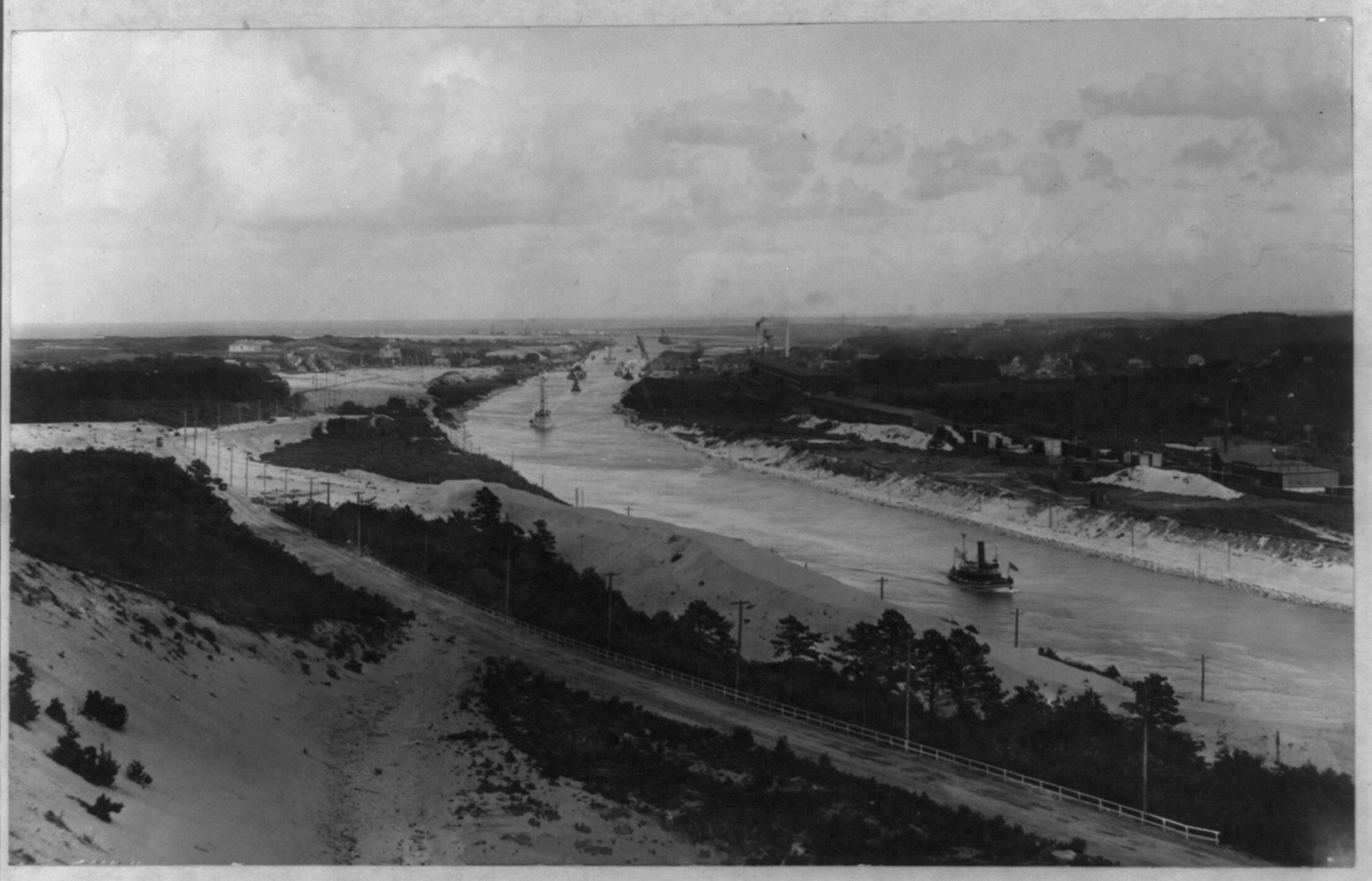 Eastern end, Cape Cod canal., [no date recorded on caption card] — historic photograph