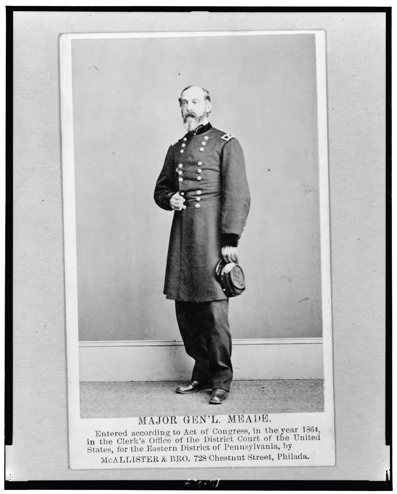 Major Gen'l. Meade, c1864. — historic photograph