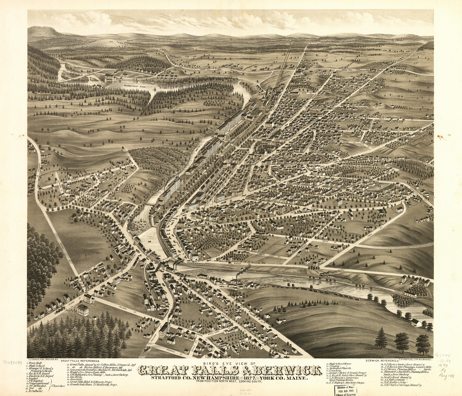 Berwick, Maine, 1877, 1877 — antique map