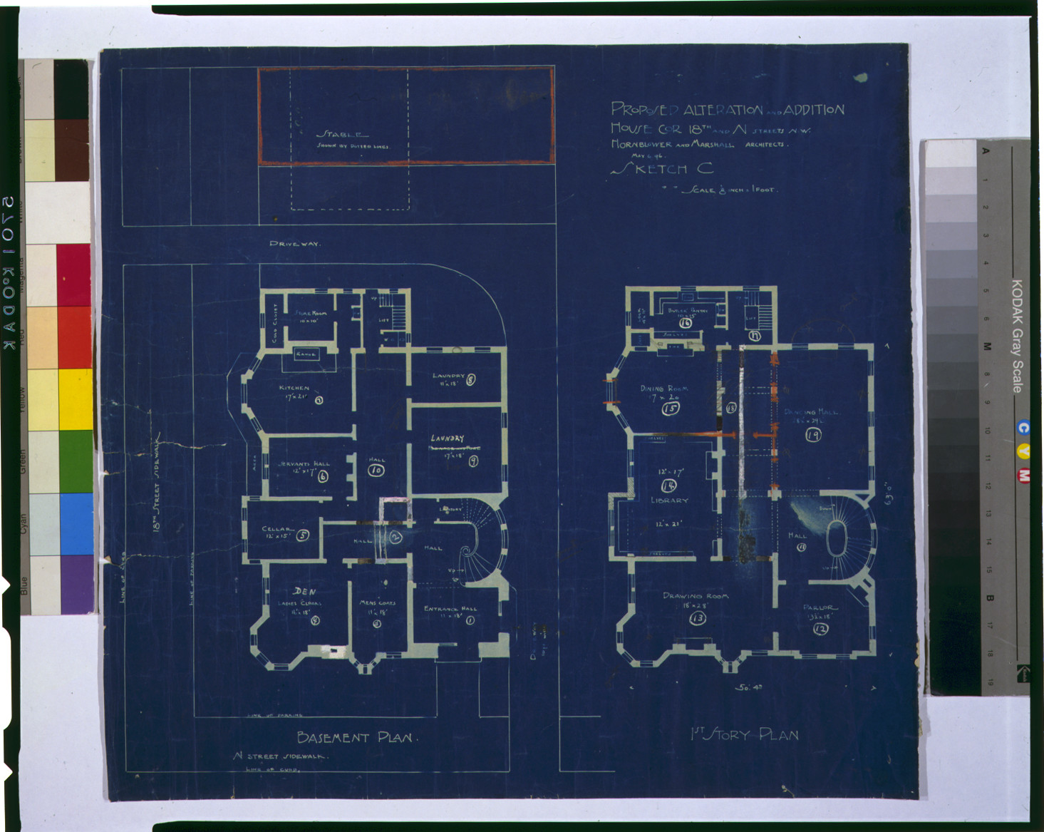Architectural drawing for alterations to a house, 1775 N Street, N.W., Washington, D.C., and Engineering (ADE) Drawings" (http://www.loc.gov/rr/print/res/103_ade.html)." — historic photograph