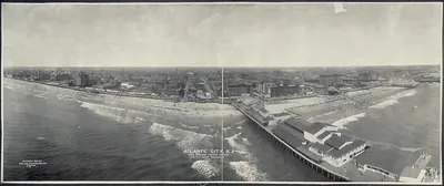 Atlantic City from Airship, New Jersey, 1909