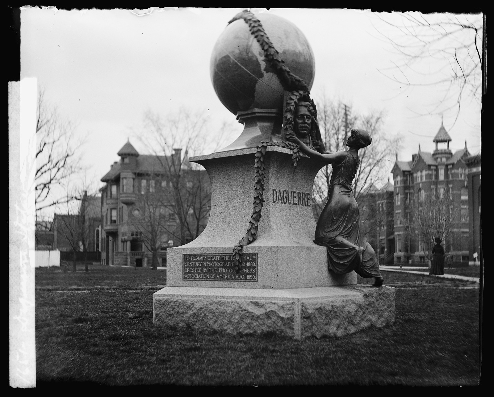 Daguerre Statue, [between 1918 and 1920] — historic photograph