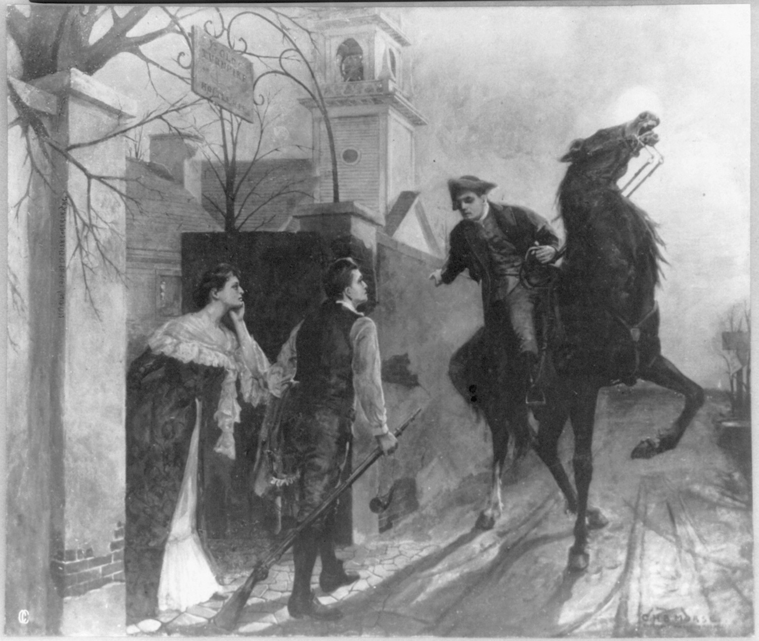 [Paul Revere's Ride] — historic image