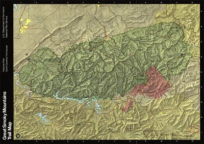 Great Smoky Mountains National Park trail map