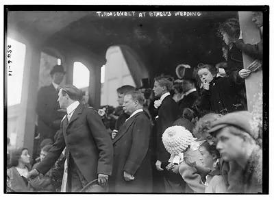 T.R. at Ethel's wedding