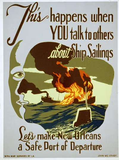 This happens when you talk to others about ship sailings Lets make New Orleans a safe