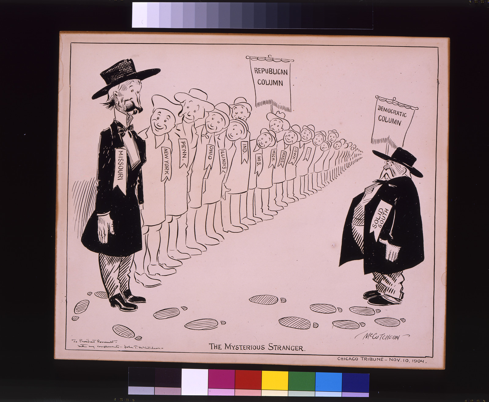The mysterious stranger / McCutcheon. — historic drawing