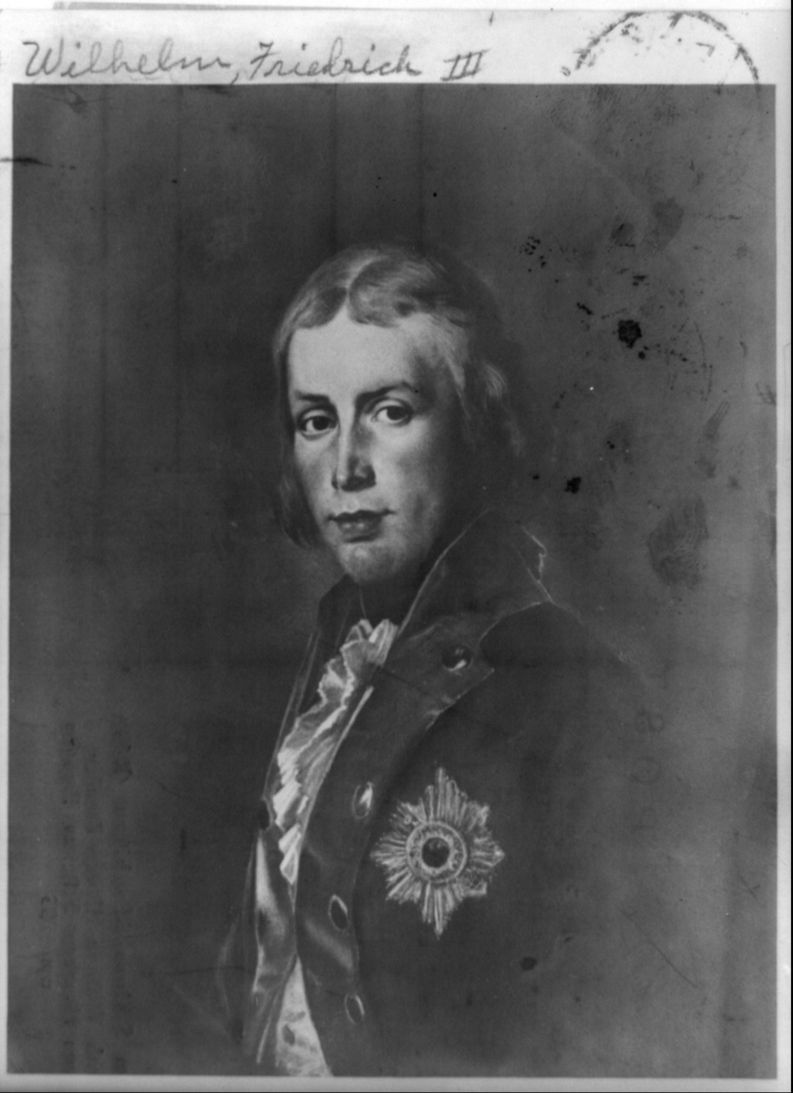 Freidrich Wilhelm III, 1793 — historic print