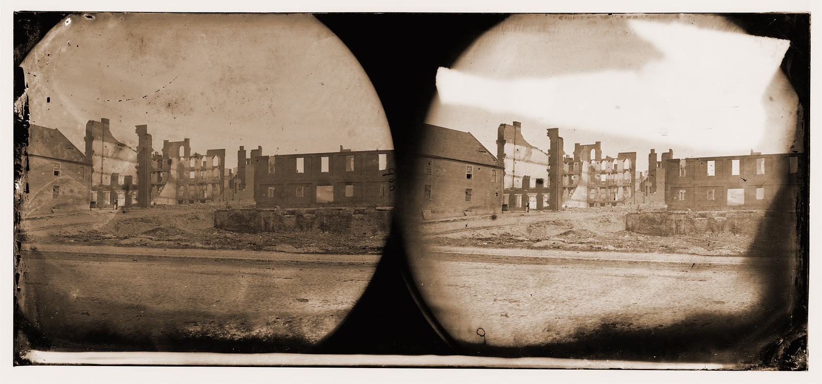Richmond Virginia. Burnt district, 1865 — historic photograph