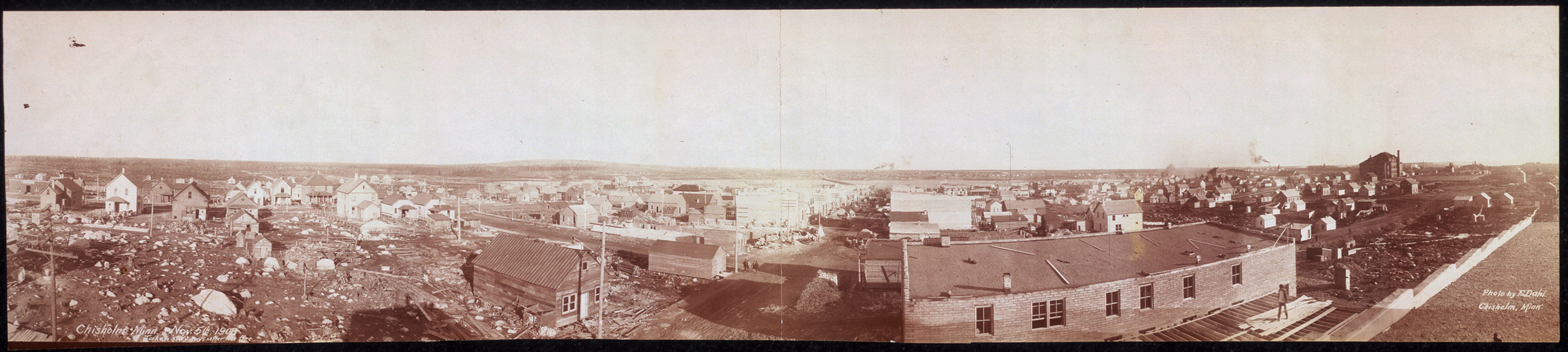 Chisholm 60 days after fire, Minnesota, 1908, 1908 — historic image