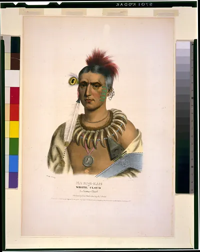 Ma-Has-Kah or White Cloud, an Ioway chief / [print(?)]ed by C.B. King ; ... Lith. Co.
