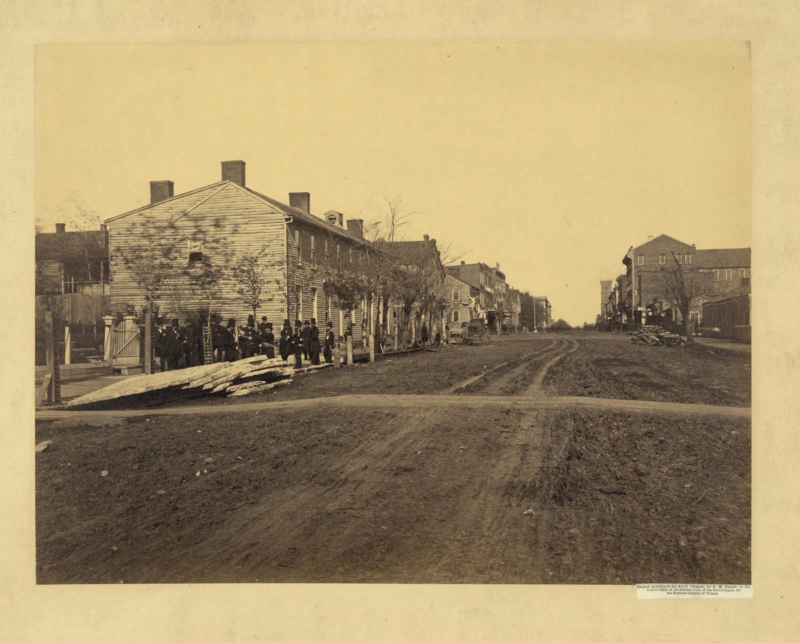 Former Residence Of Pres[iden]t Lincoln, Birthplace Of Robt, c. 1865 — historic photograph