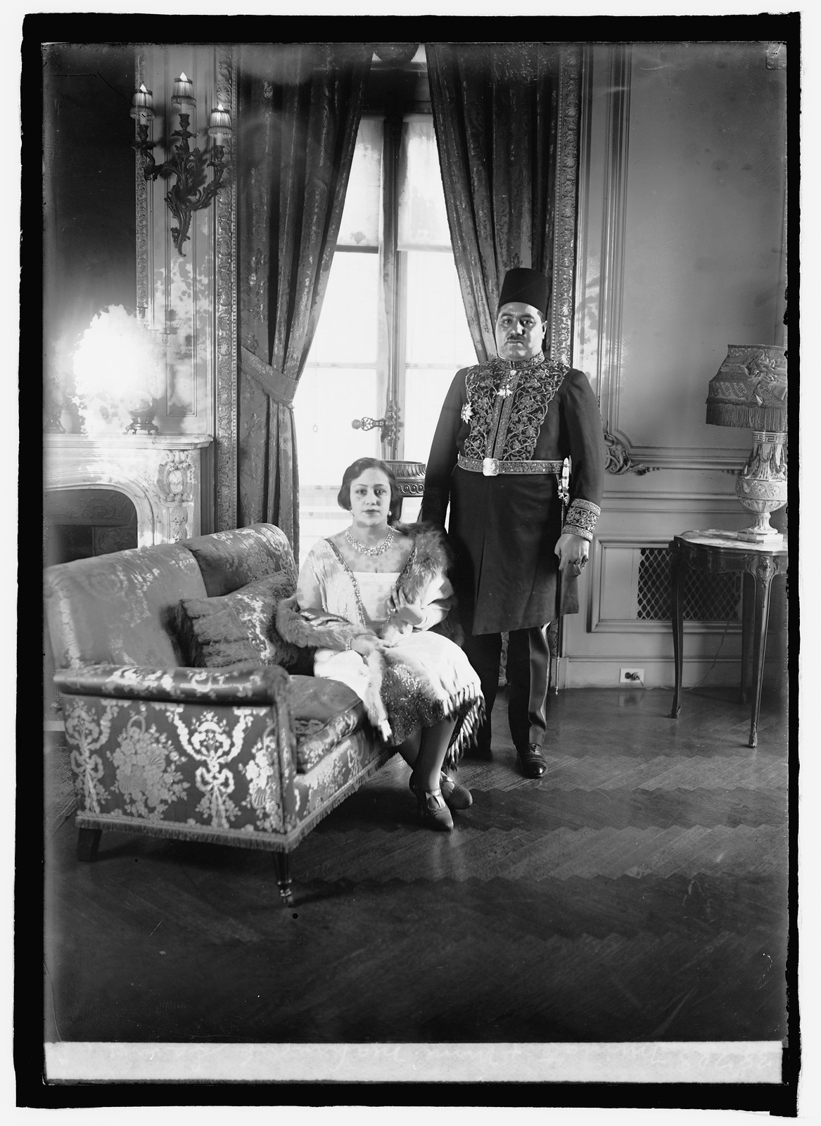 Minister & Mme. Mahmoud Samy, [1925] — historic photograph