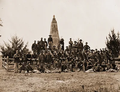 Bull Run Virginia. Monument on battlefield