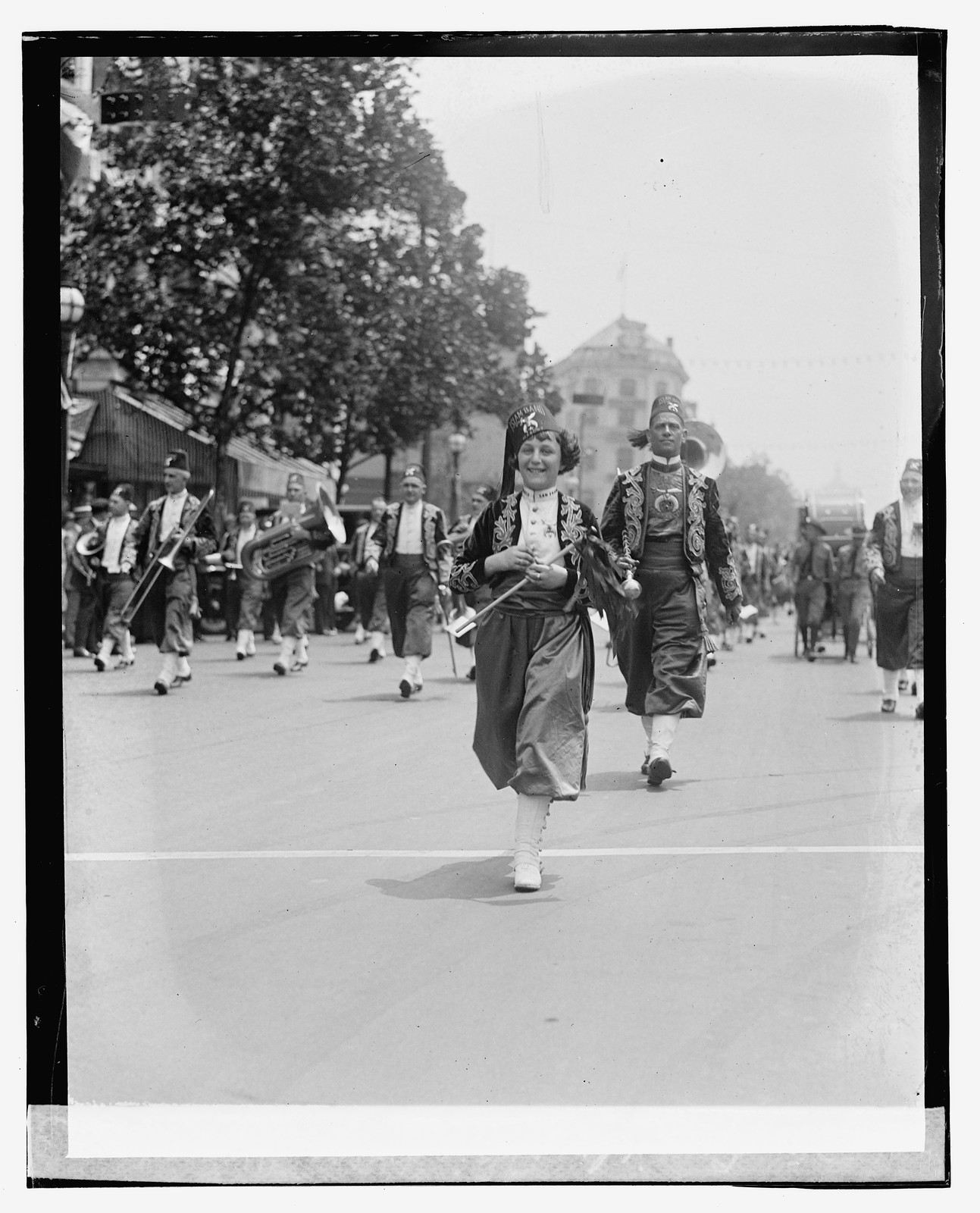 Lucille Shirpser, Mascot, San Francisco Islam Band, [1923] — historic photograph