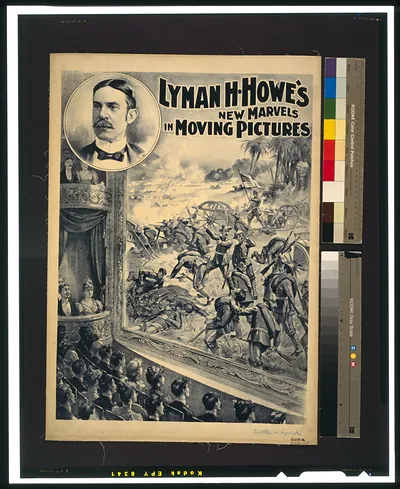 Lyman H. Howe's new marvels in moving pictures / Courier Litho. Co., Buffalo, N.Y.