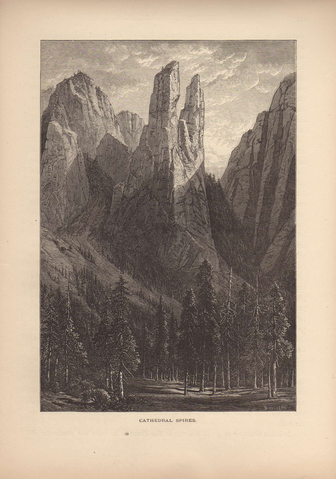 Cathedral Spires — historic image