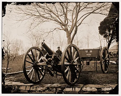 Washington District of Columbia. 6-pdr. Wiard gun at the Arsenal